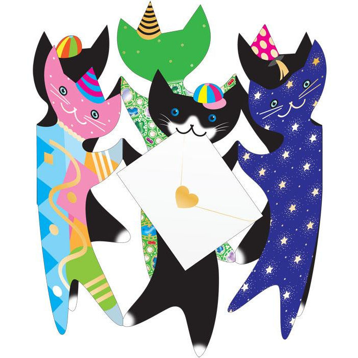 Party Cats Greeting Card - Special Delivery