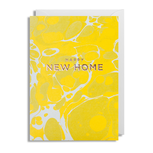 Marbled New Home Greeting Card - Lagom Design by Postco