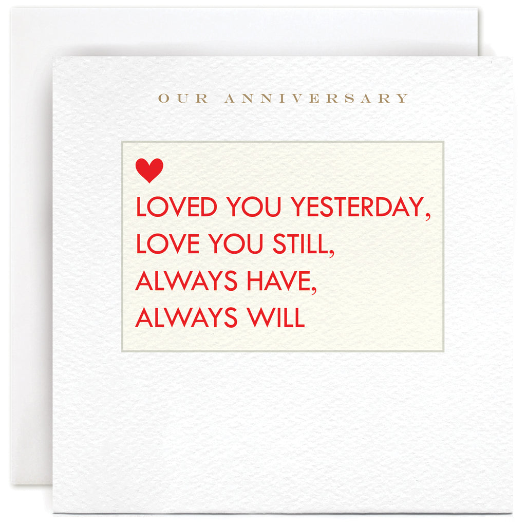 Anniversary Greeting Card - Susan O'Hanlon