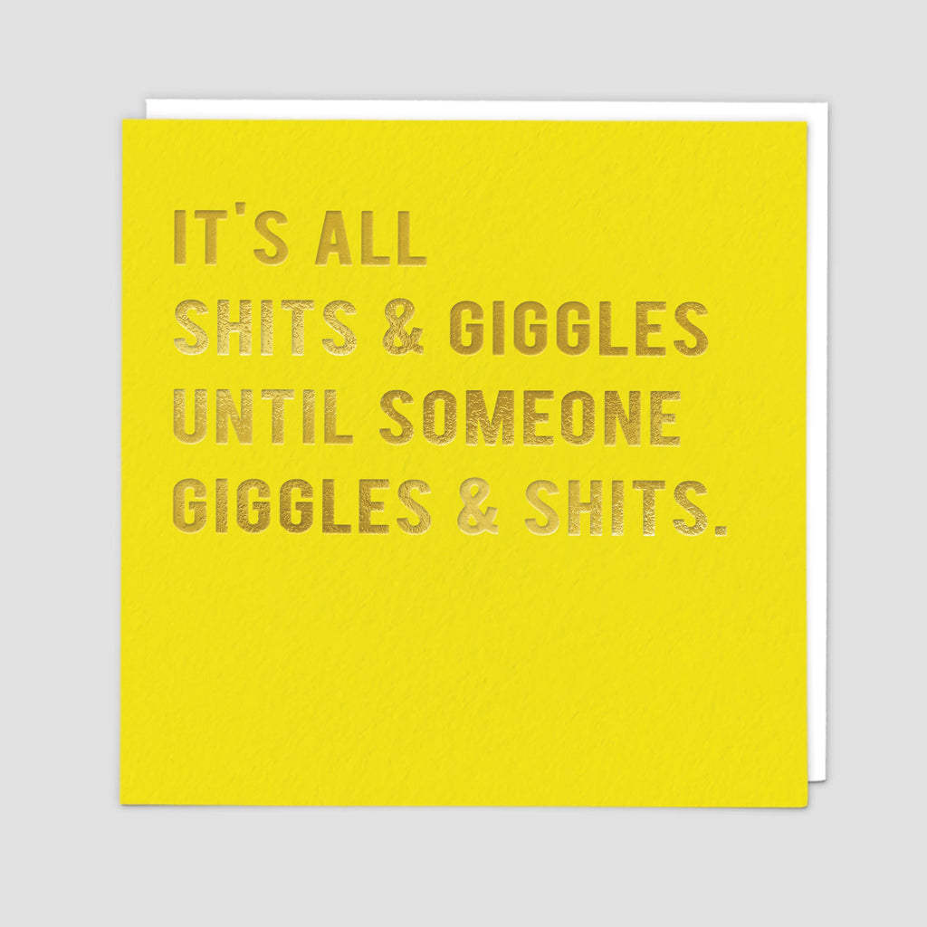 Shits And Giggles Greeting Card - Redback Cards