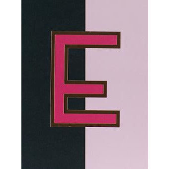 Nixie E Foiled Initial Card - Meraki