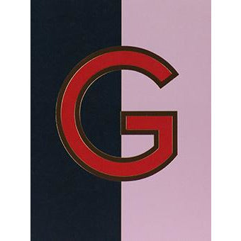Nixie G Foiled Initial Card - Meraki