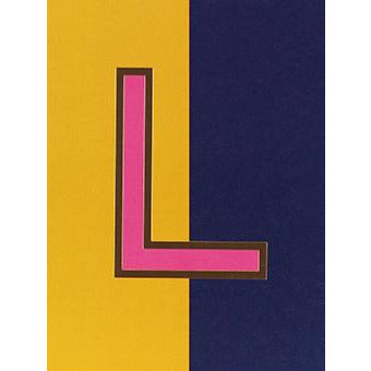 Nixie L Foiled Initial Card - Meraki