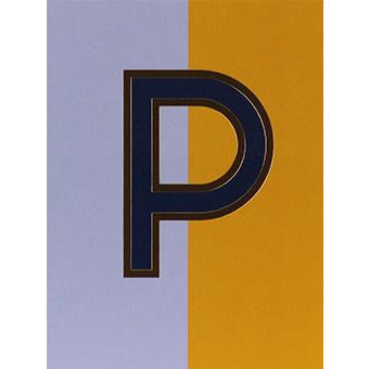 Nixie P Foiled Initial Card - Meraki