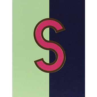 Nixie S Foiled Initial Card - Meraki