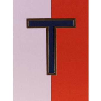 Nixie T Foiled Initial Card - Meraki