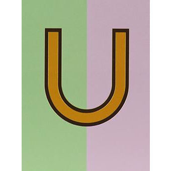 Nixie U Foiled Initial Card - Meraki