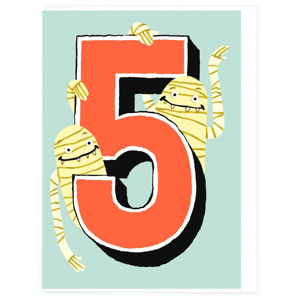 Age 5 Mummies Birthday Greeting Card - Noi Publishing