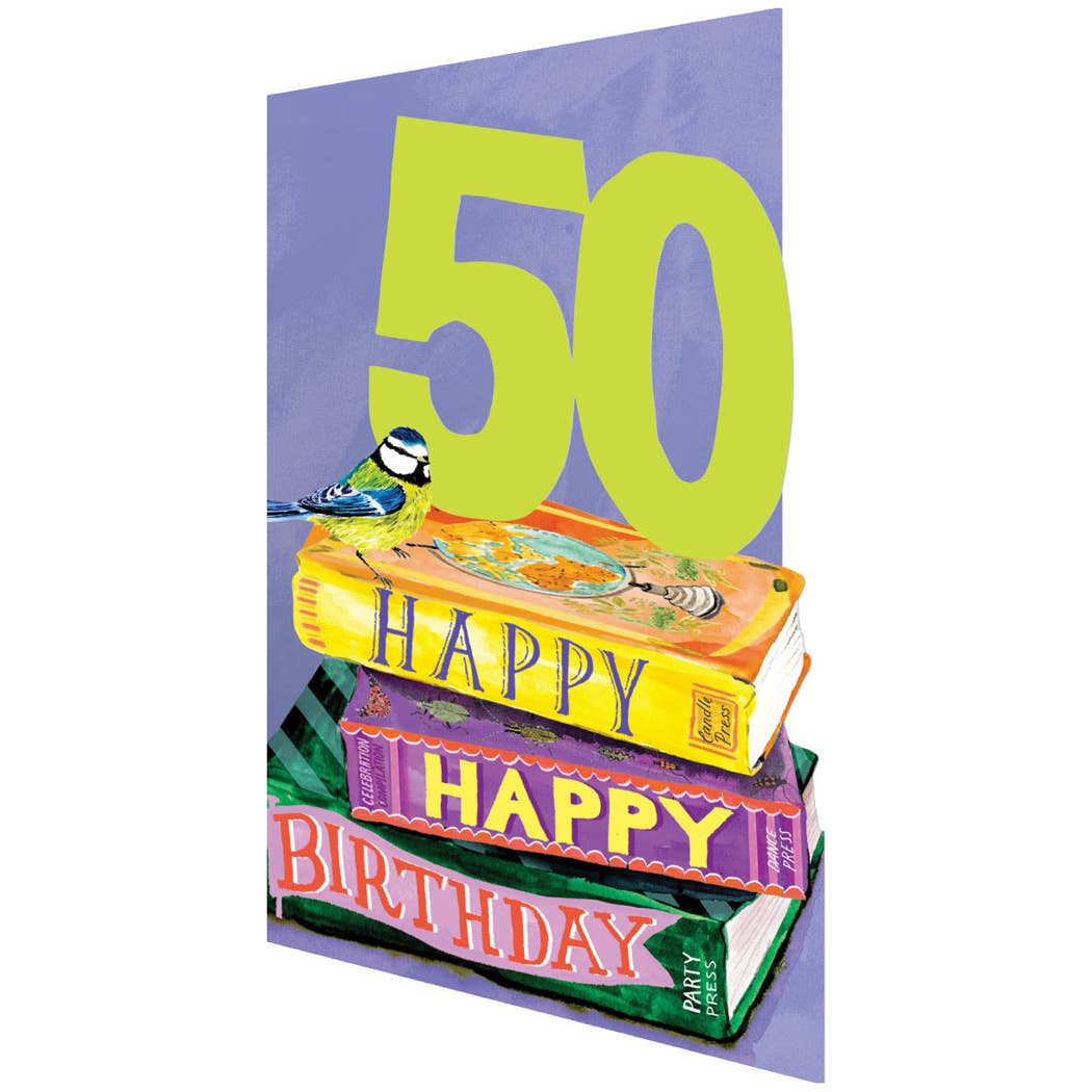 50 Bookstack Lasercut Card -Roger La Borde – Nor Store London