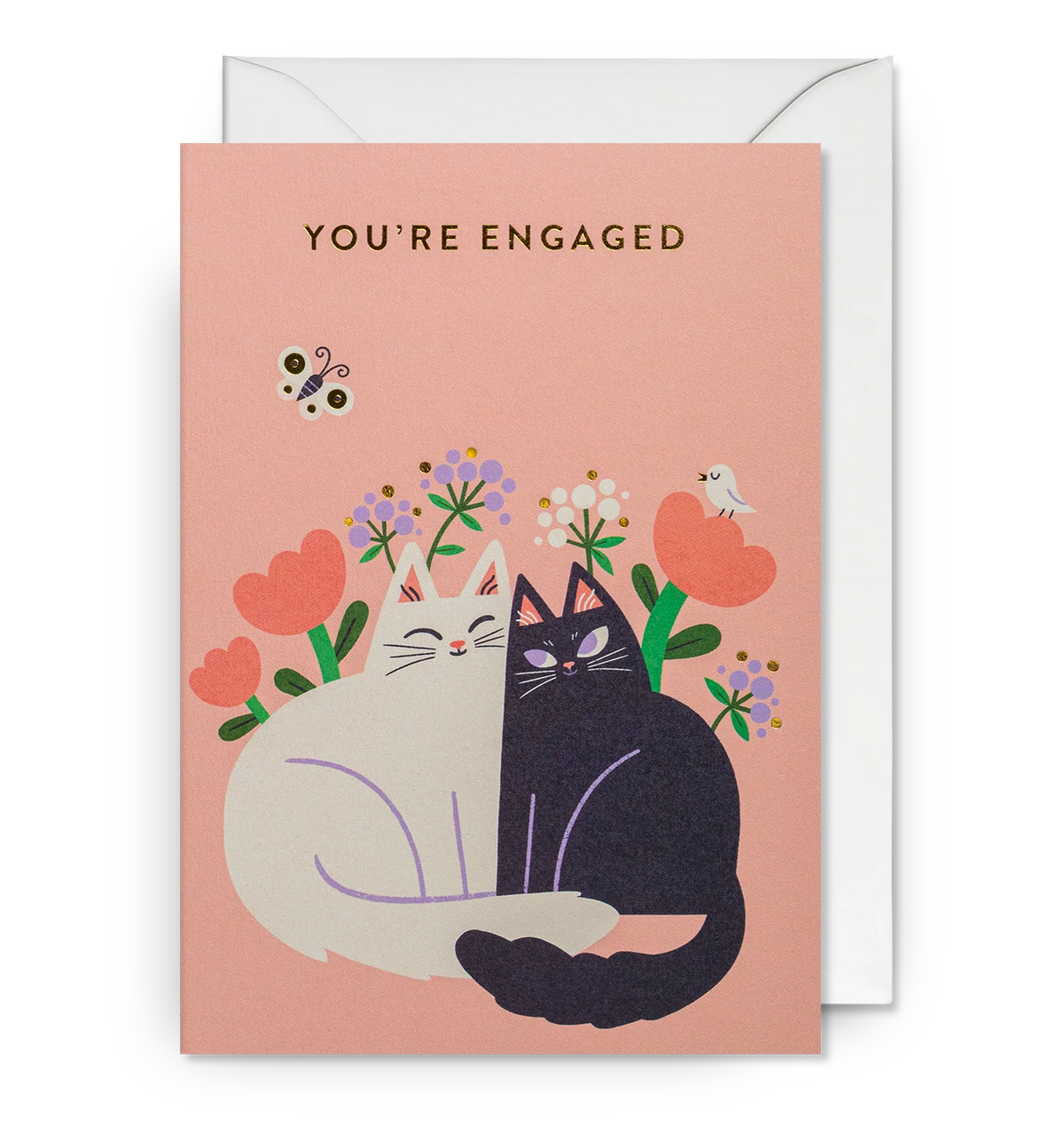 Cats in Love Engagement Card-Lagom Design – Nor Store London