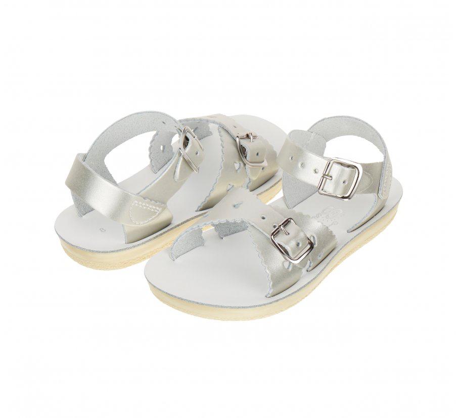 Salt water best sale sandals silver