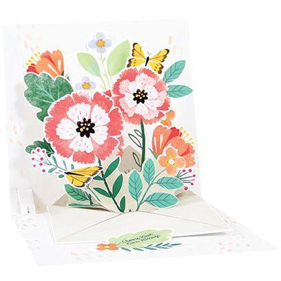 Floral Envelope Pop-up Greeting Card - Up With Paper