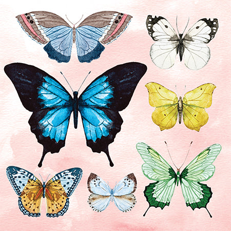 Watercolour Butterflies Pop-up Greeting Card - Up With Paper