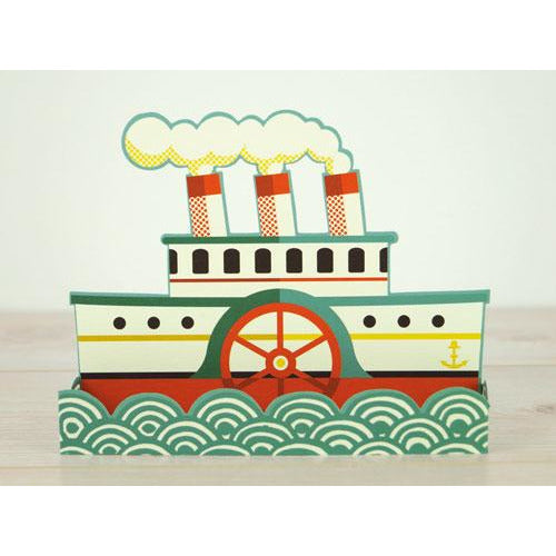 Boat Die-Cut Card - Art Angels by Tom Frost