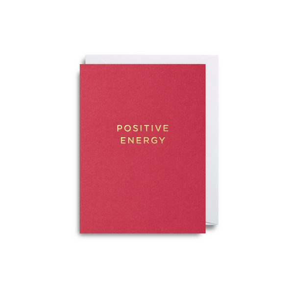 Positive Energy Small Greeting Card - Lagom Design by Cherished