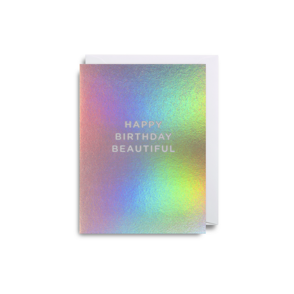 Beautiful Birthday Small Greeting Card - Lagom Design by Cherished