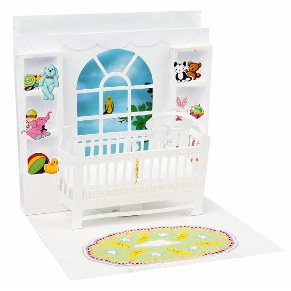 Baby Crib Greeting Card - Up With Paper