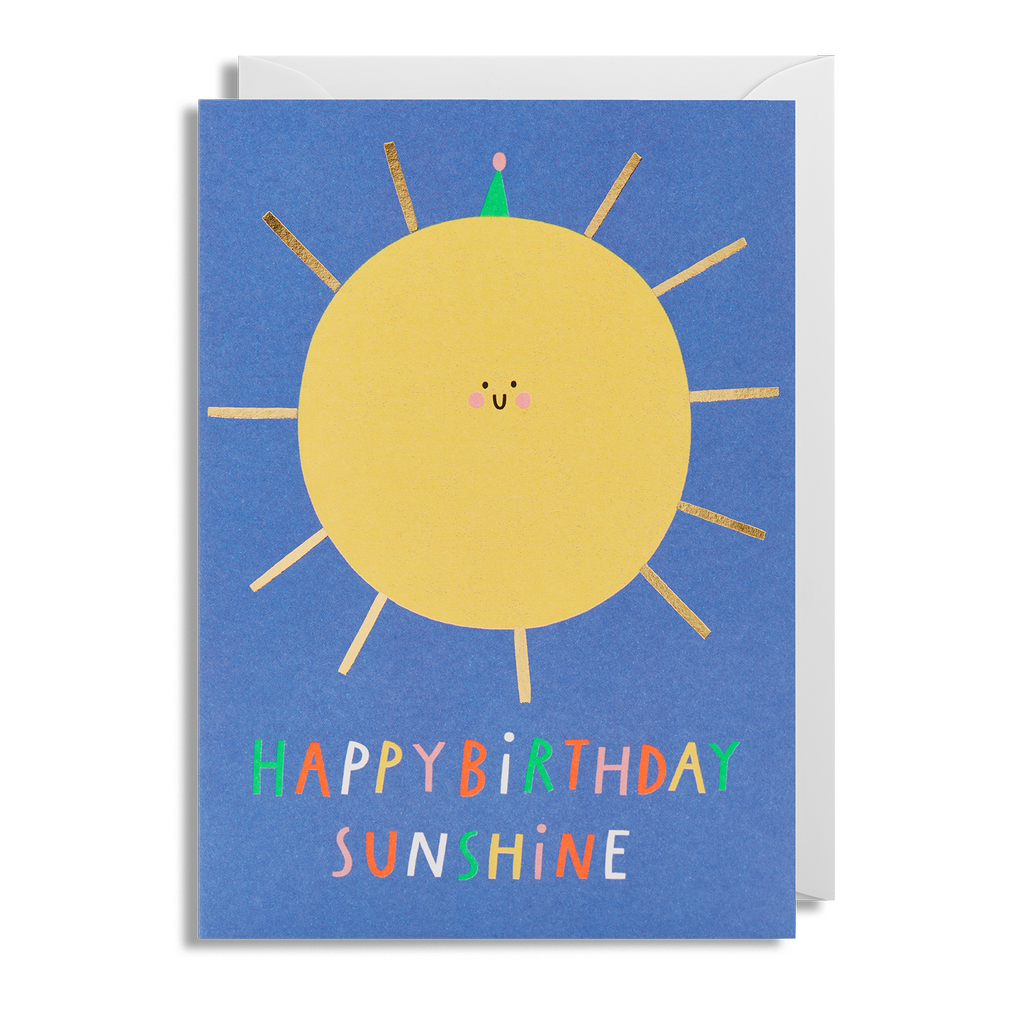 Happy Birthday Sunshine Greeting Card - Lagom Design by Susie Hammer