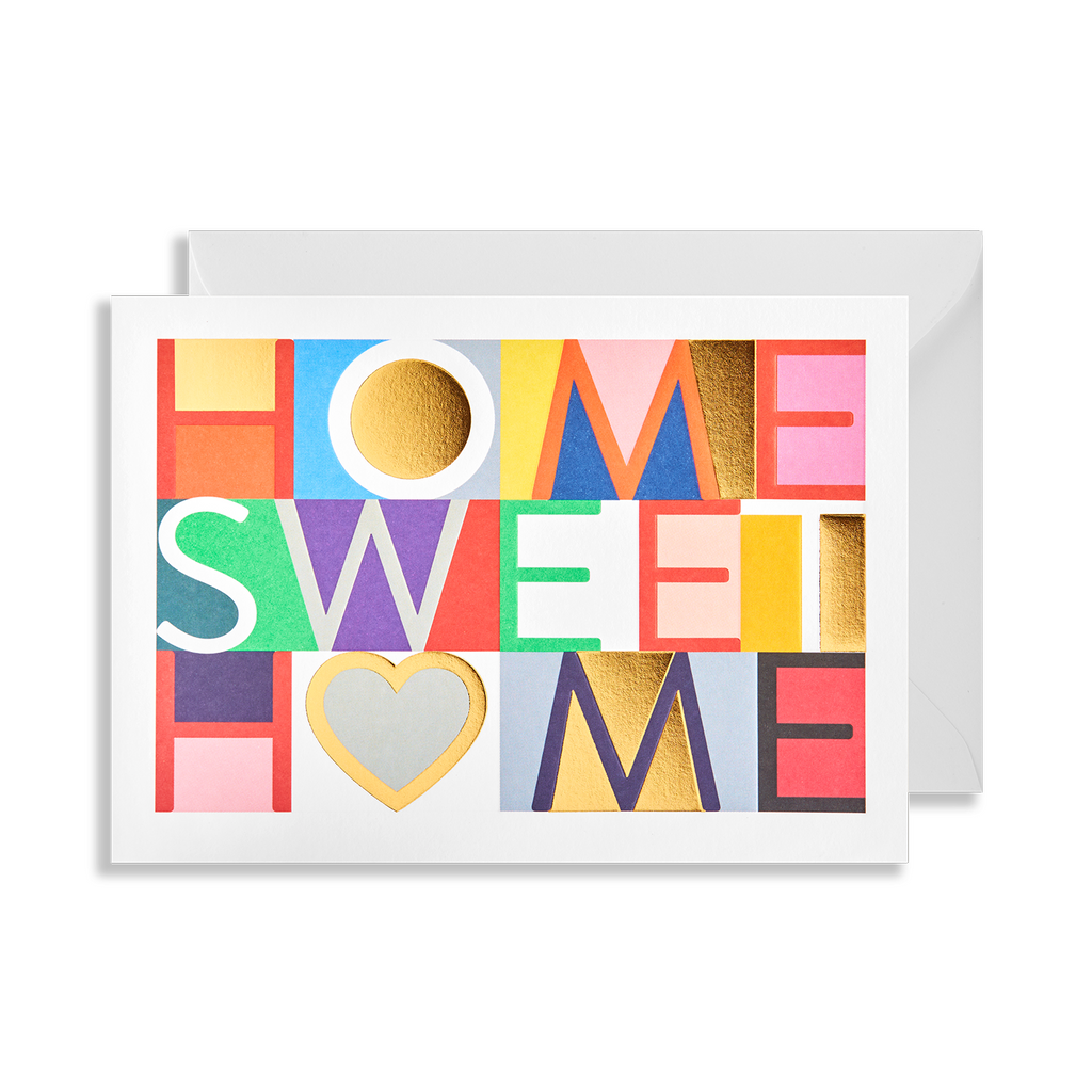 Home Sweet Home Greeting Card - Lagom Design by Postco