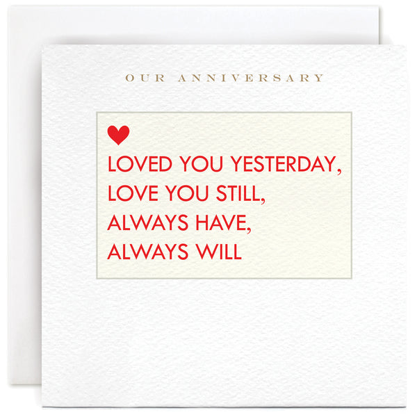 Anniversary Greeting Card - Susan O'Hanlon 