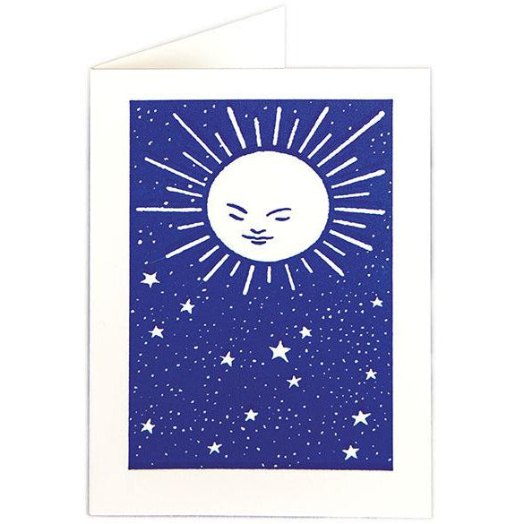 Moon and Stars Folded Note Cards - Archivist Press (Pack of Five)