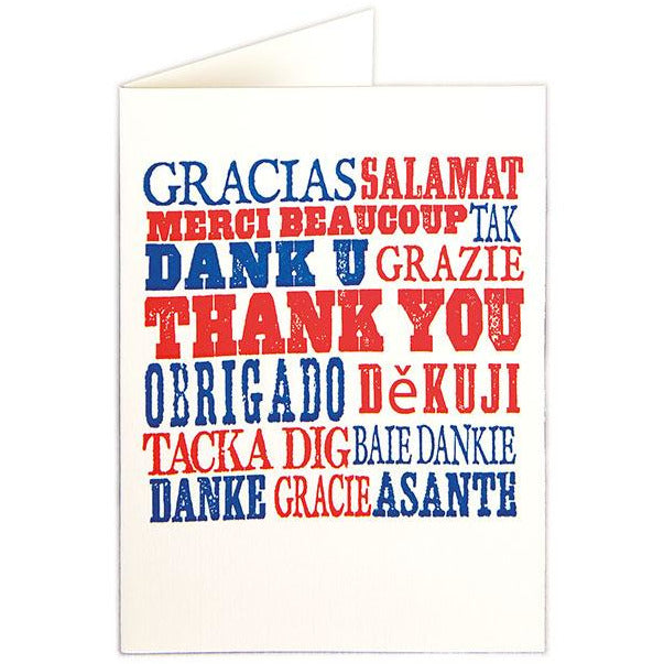 Thank You Folded Note Cards - Archivist Press  (Pack of Five)