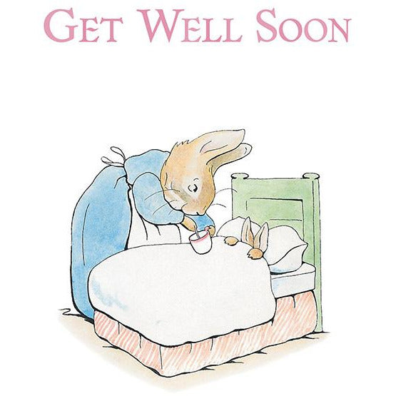 Peter Rabbit Get Well Soon Greeting Card - Hype Cards