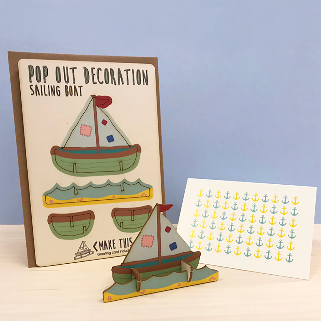 Sail Boat - The Pop Out Card Co.