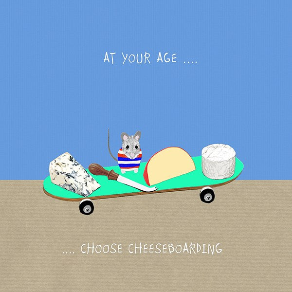 Cheeseboarding Greeting Card - Sally Scaffardi