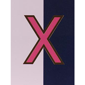 Nixie X Foiled Initial Card - Meraki