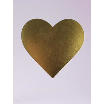 Nixie Heart Foiled Initial Card - Meraki