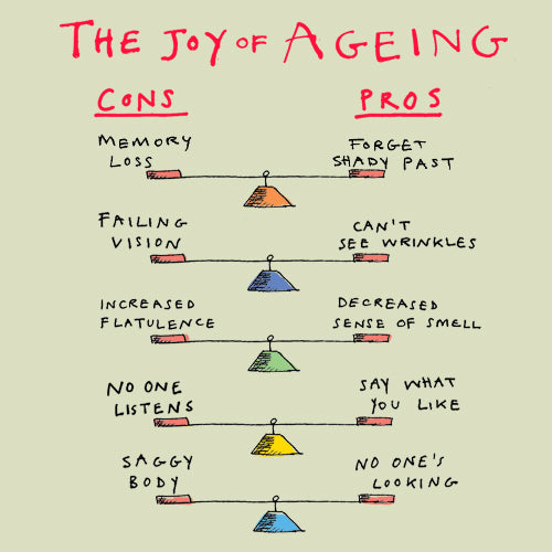 The Joy of Ageing Greeting Card - Poet and Painter