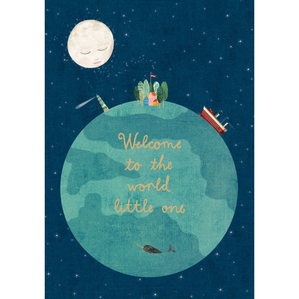 Welcome To The World Greeting Card - Roger La Borde by Katherine Quinn