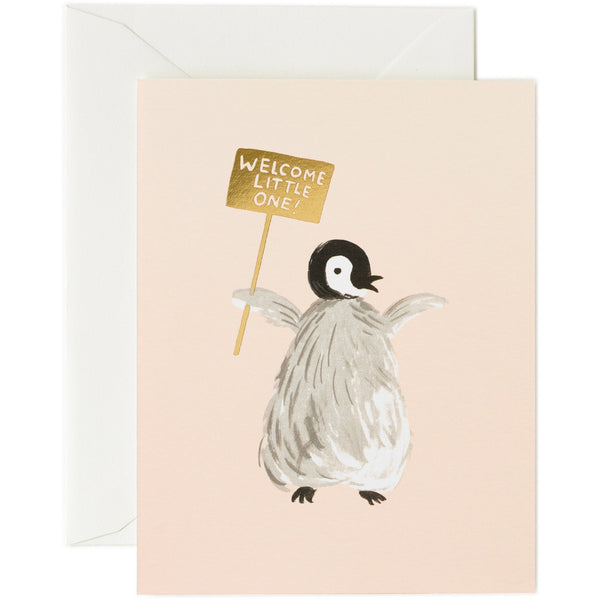 Welcome Penguin Greeting Card - Rifle Paper