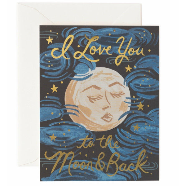 To The Moon And Back Greeting Card - Rifle Paper