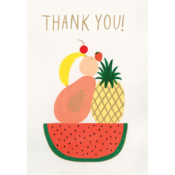 Fruit Bowl Greeting Card - Roger La Borde by Kate Pugsley