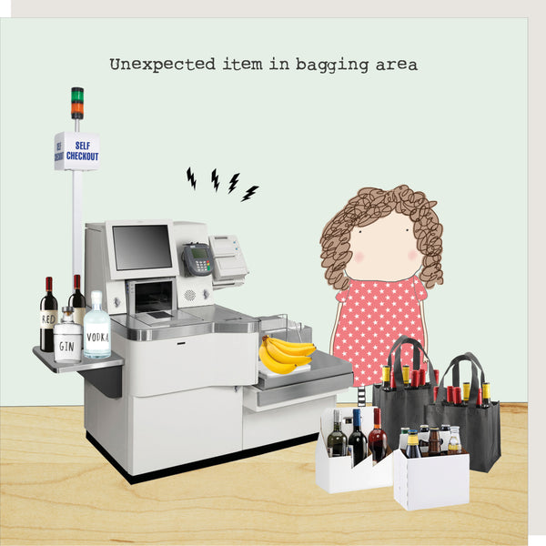 Unexpected Item Greeting Card - Rosie Made A Thing