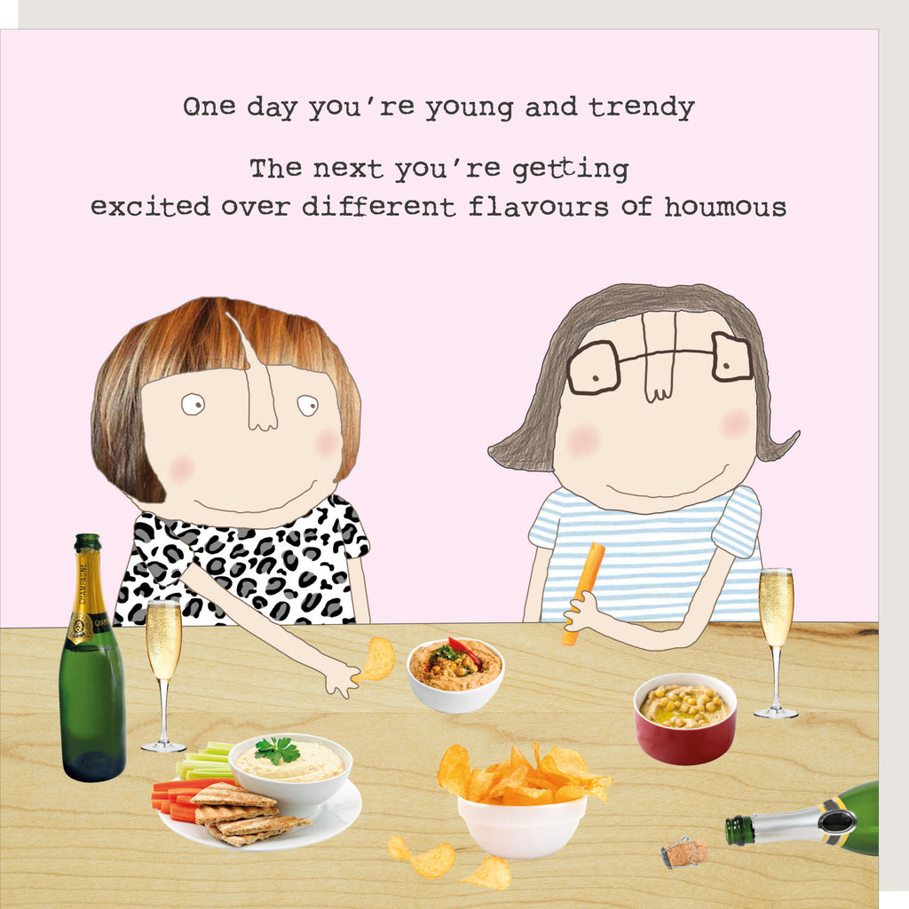 Houmous Greeting Card - Rosie Made A Thing