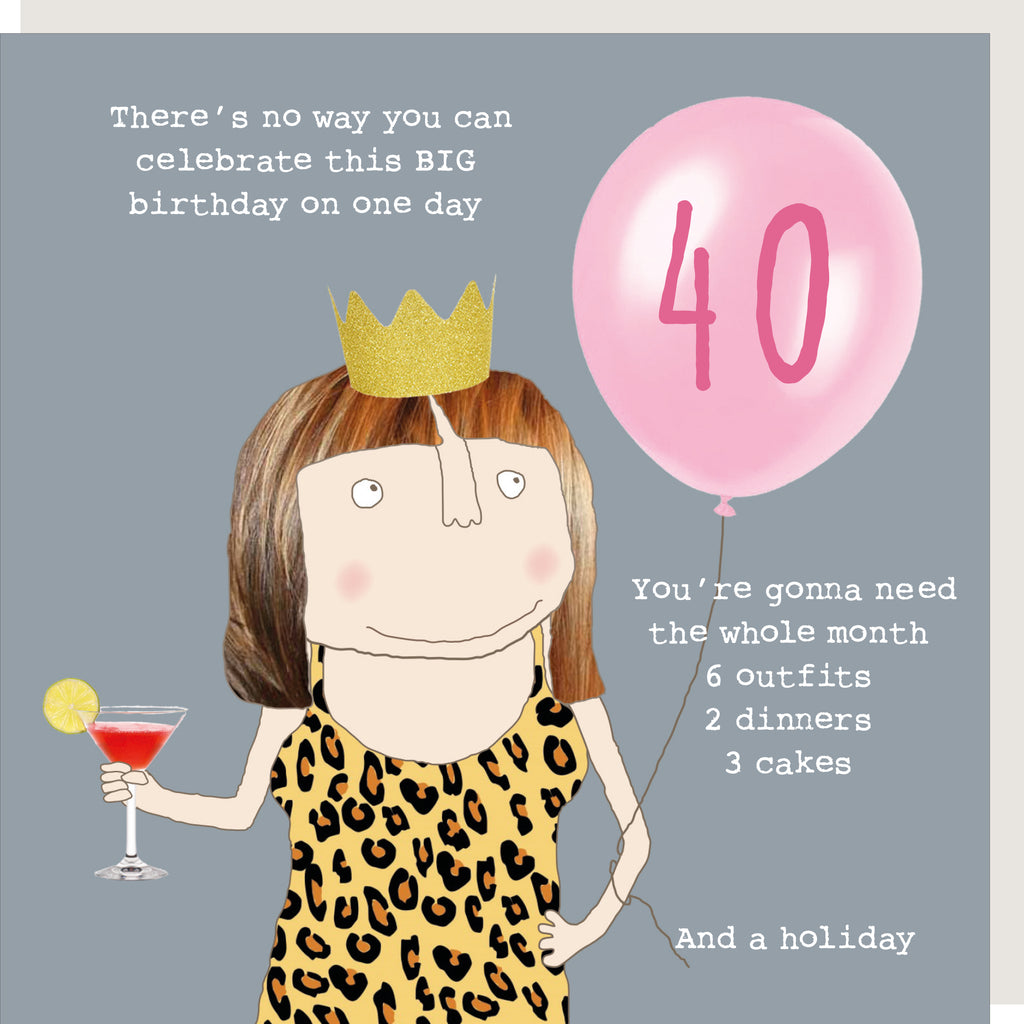 40 Outfits Greeting Card - Rosie Made A Thing