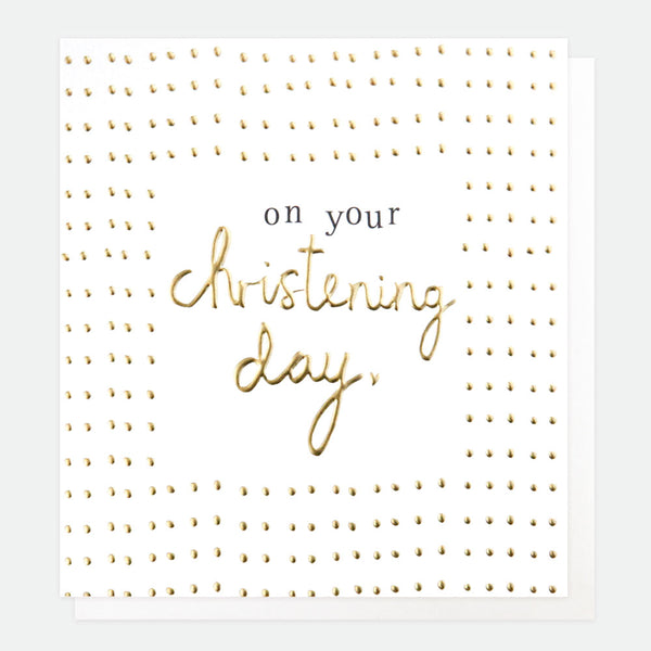 On Your Christening Day Greeting Card - Caroline Gardner