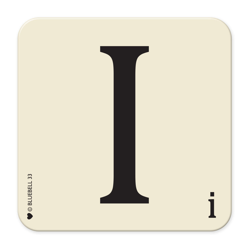 I' Letter Scrabble Coaster - Bluebell 33