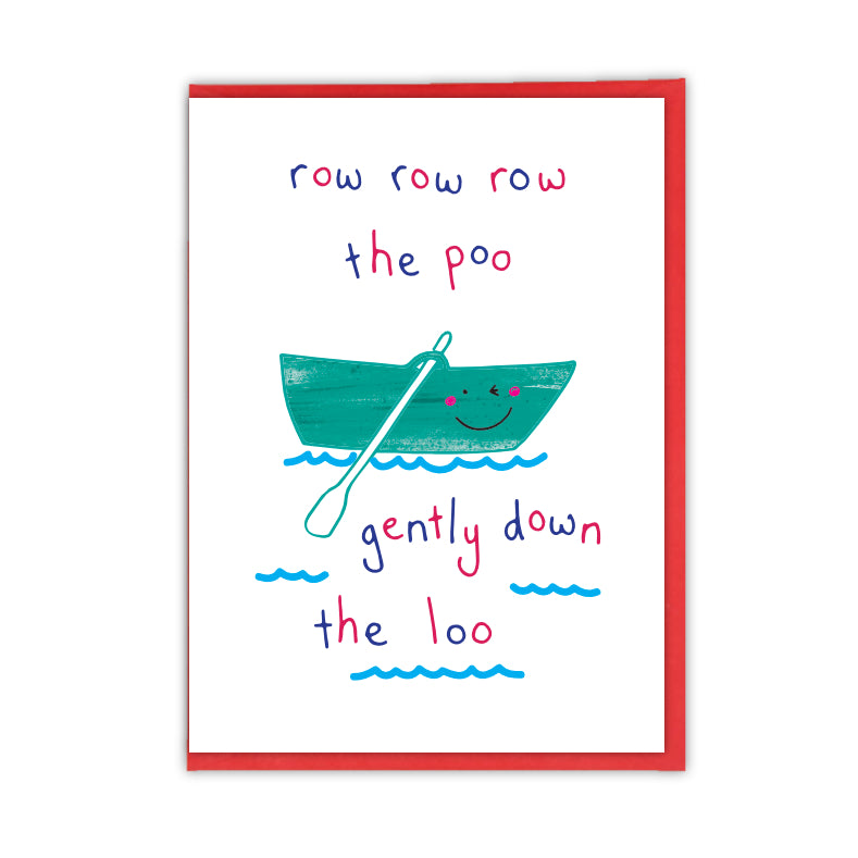 Row, Row Poo Greeting Card - Objectables