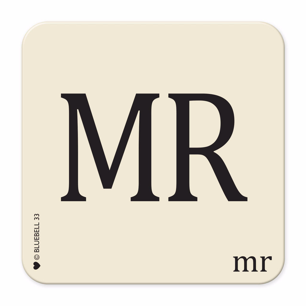 'MR' Scrabble Coaster - Bluebell 33