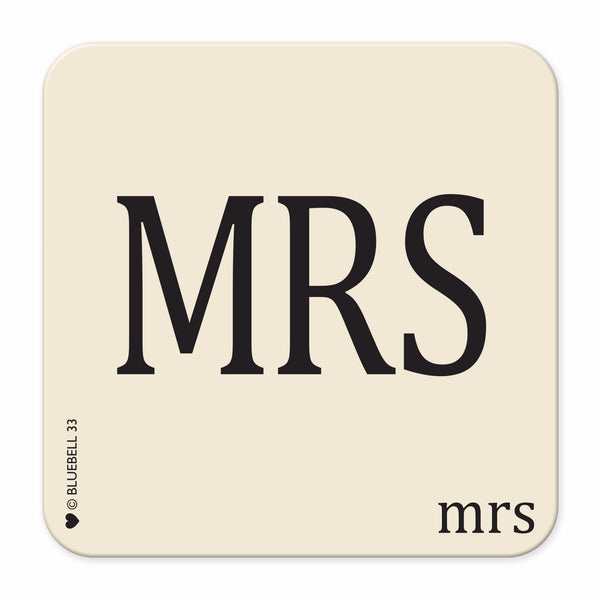 'MRS' Scrabble Coaster - Bluebell 33
