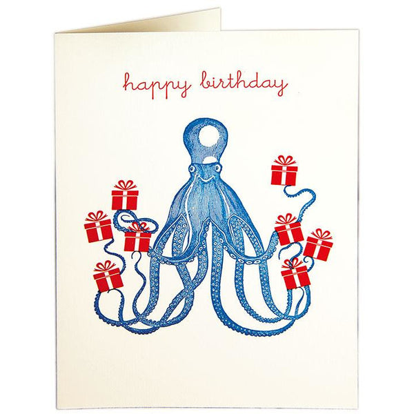 Octopus Birthday Card - Archivist Press