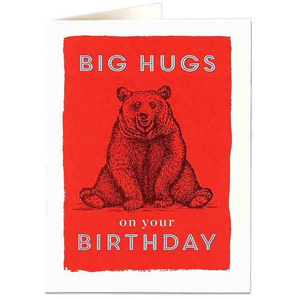 Big Hugs Birthday Card - Archivist Press