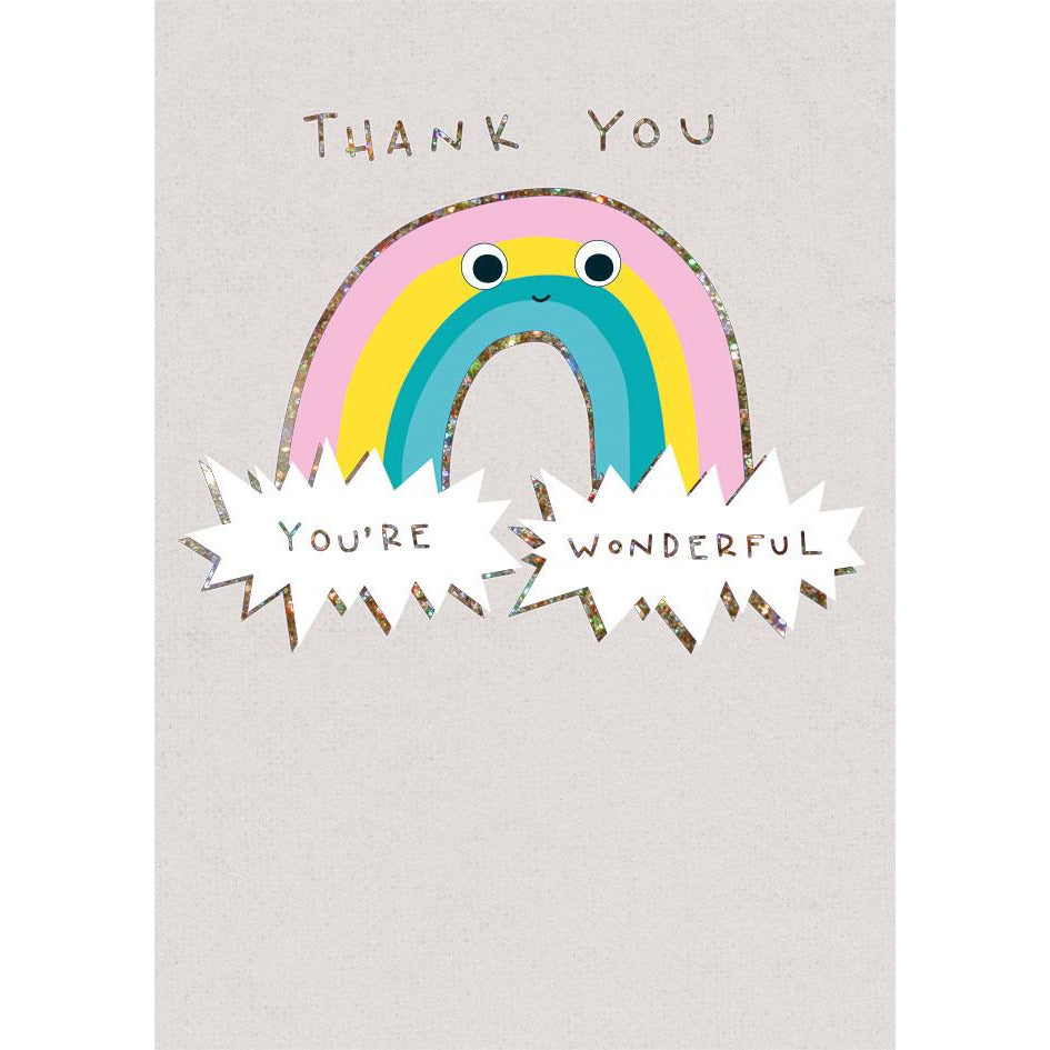 Thank You Rainbow Greeting Card - The Art File