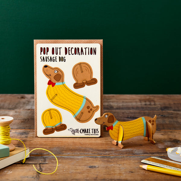 Sausage Dog - The Pop Out Card Co.