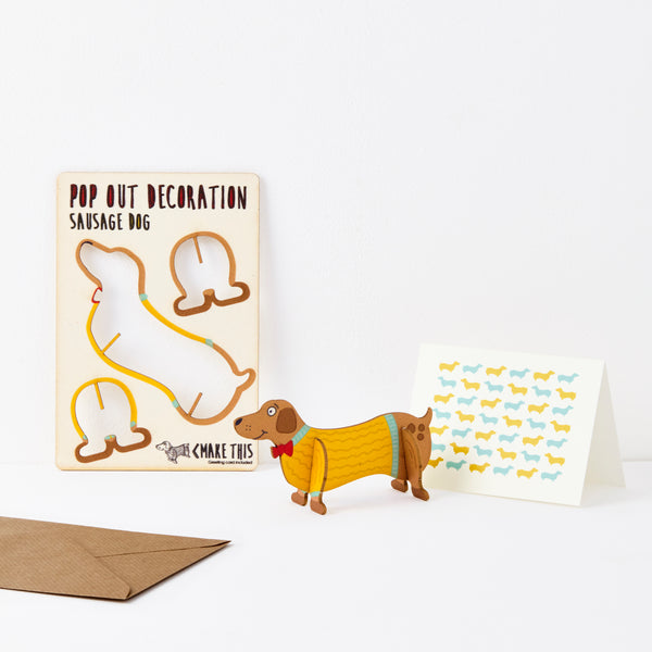 Sausage Dog - The Pop Out Card Co.