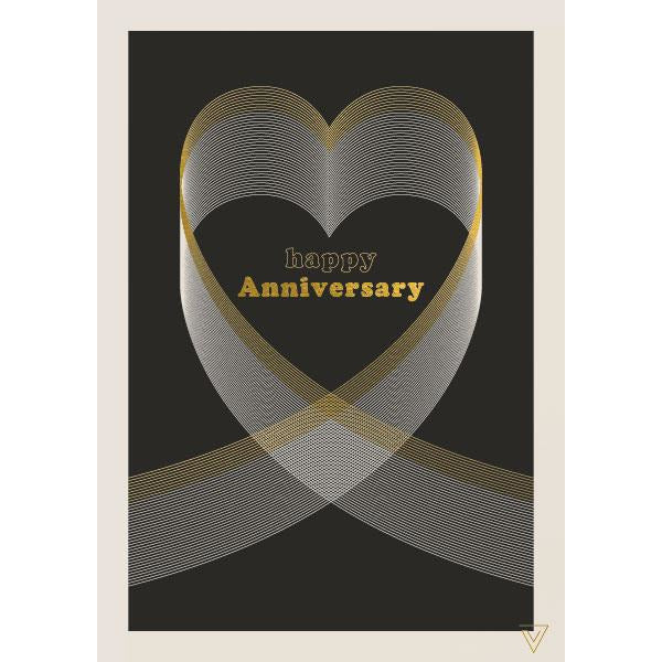 Happy Anniversary Greeting Card - The Art File 